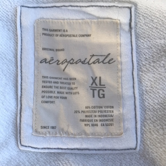 White Front Zip Hoodie with Purple and Gray Accents - Picture 8 of 8